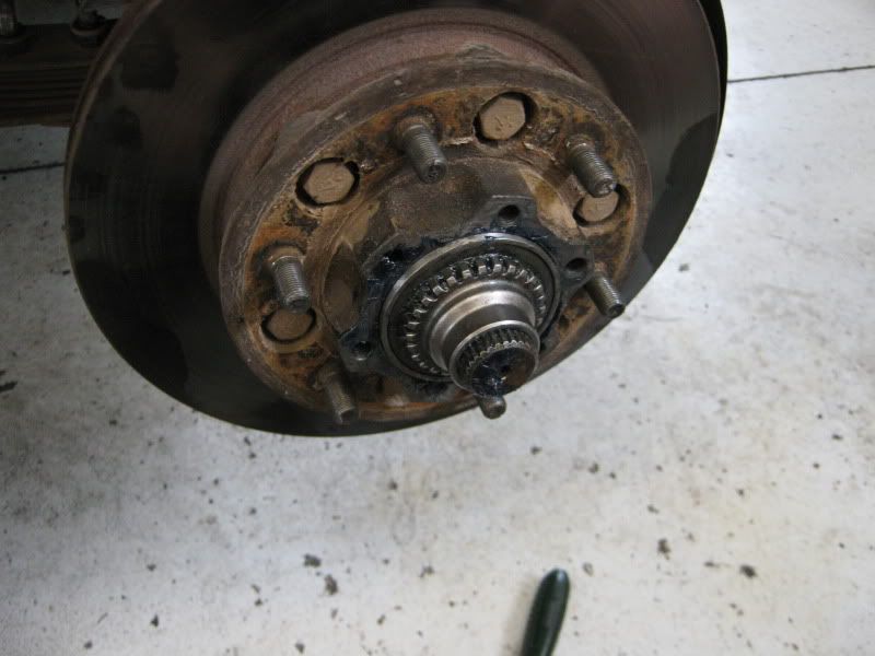 CV and wheel bearing replacement WARNING! Alot of pics Patrol 4x4